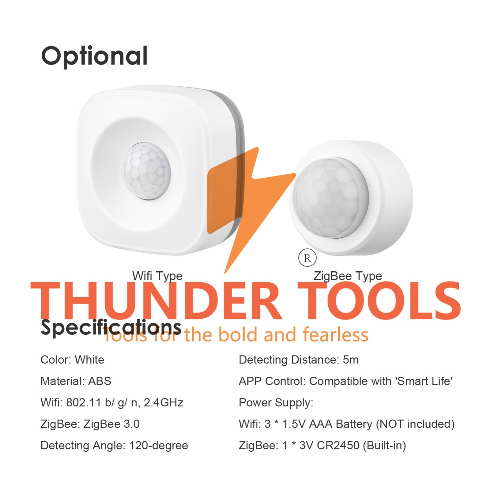 Thunder Tools ZigBee Motion Sensor Alarm Smart Human Body Induction PIR