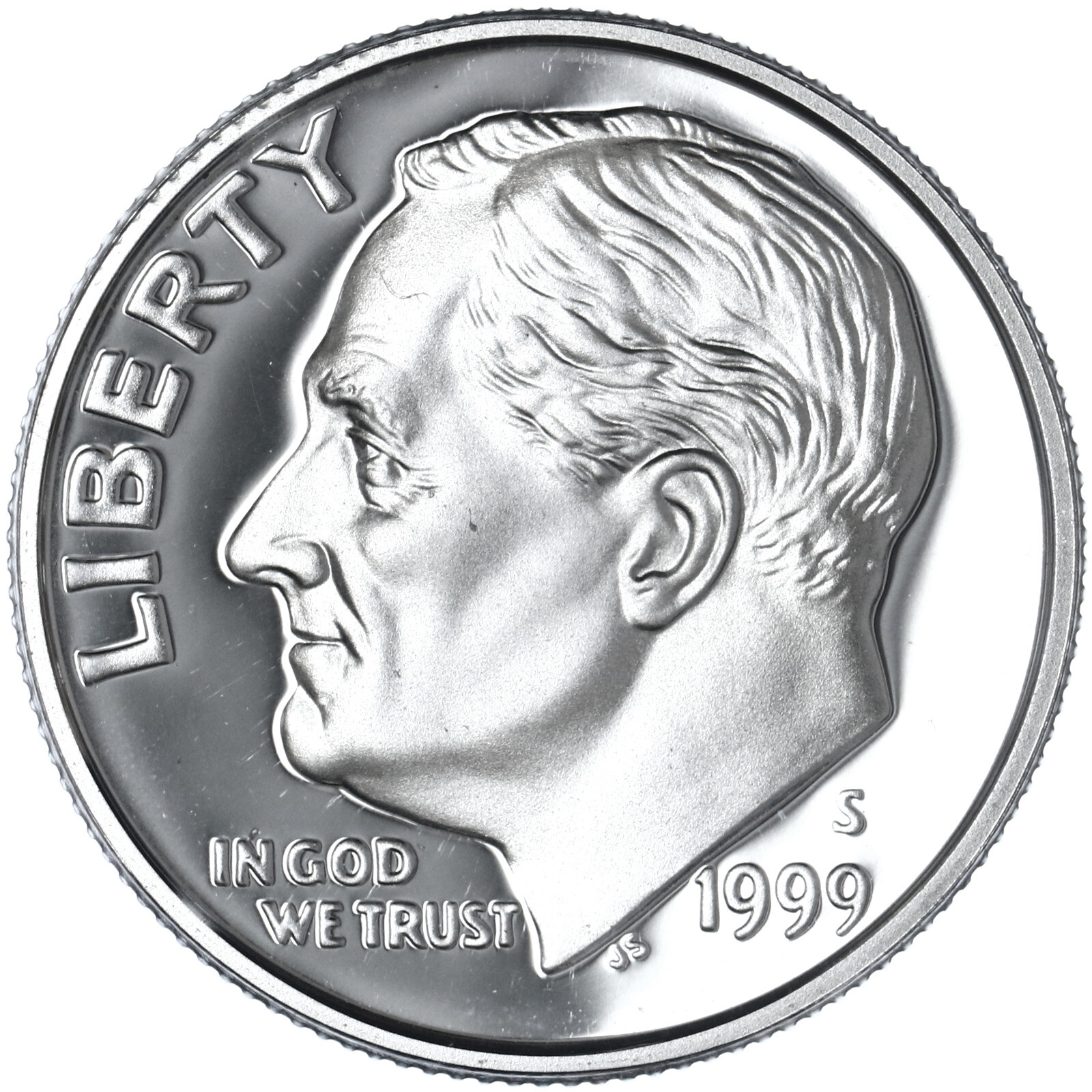 1999 S Roosevelt Dime Gem DCam Proof 90% Silver