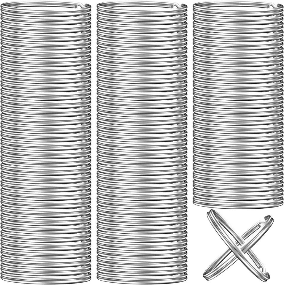 200PCS Key Rings Bulk Split Key Rings Keychain Rings and Crafts 1 Inch (25Mm)