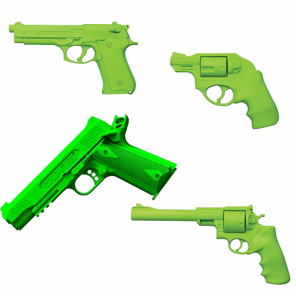 Police Rubber Training Pistols, 1911, Ruger LCR, Ruger Super Redhawk, Model 92