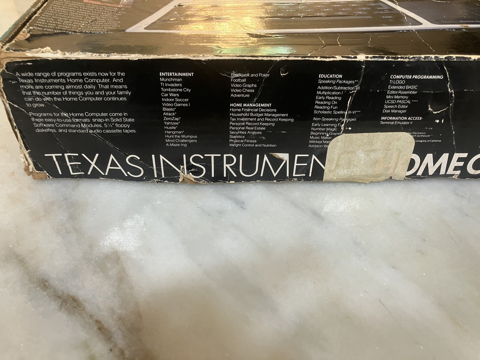 Texas Instruments Ti-99/4A Vintage Home Computer - Untested