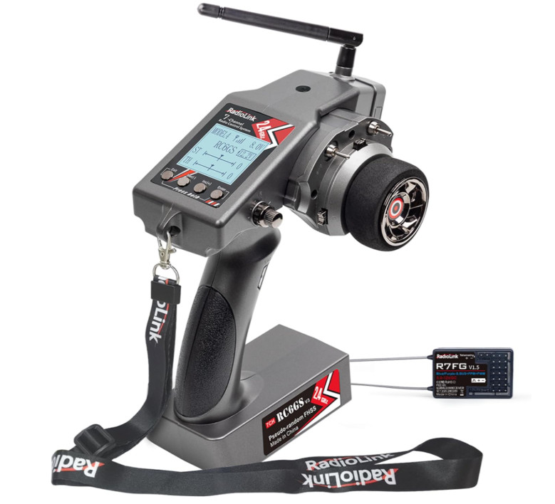 RC6GS V3 7 Channels RC Transmitter and Waterproof Gyro Receiver R7FG, 30 Models