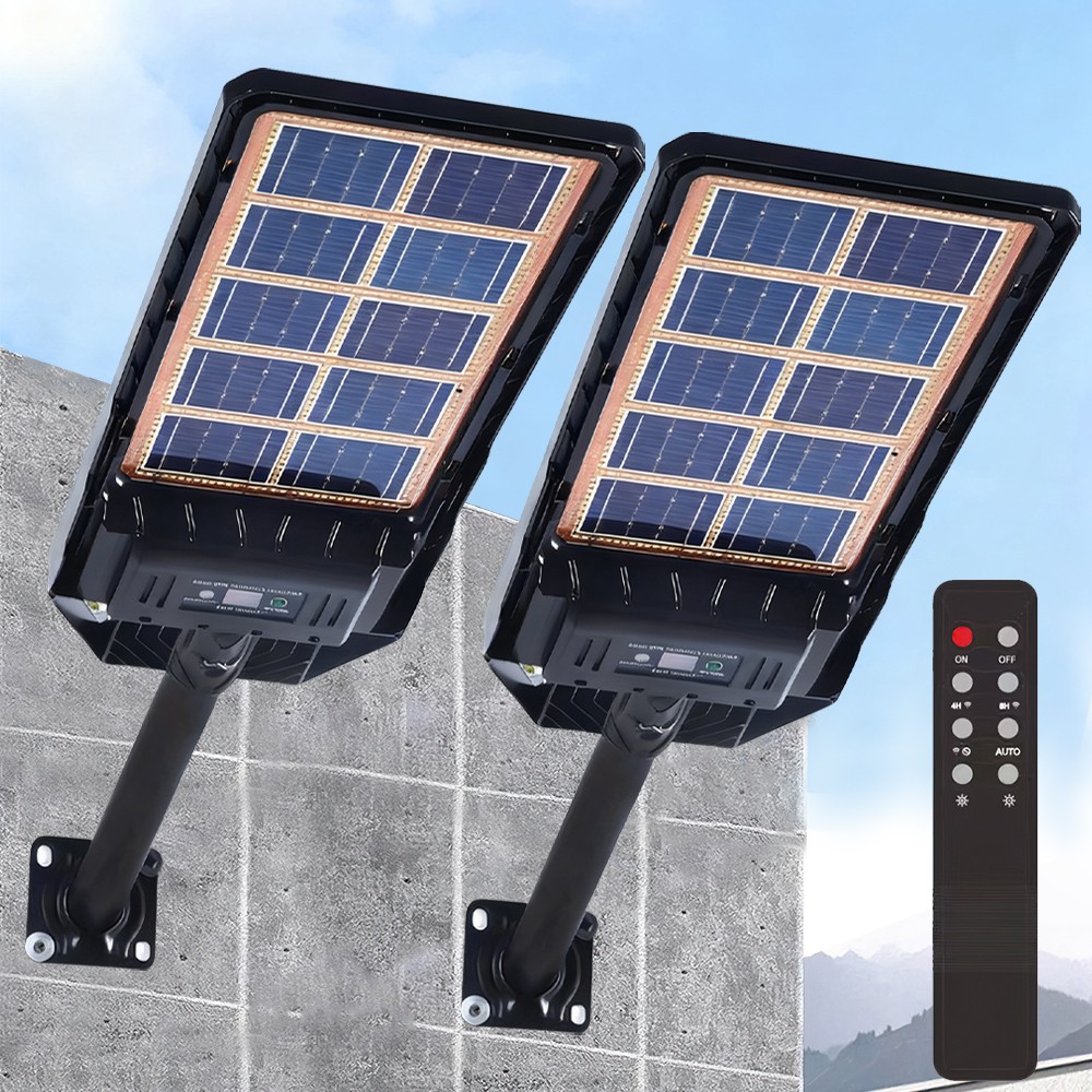 Commercial 90000000LM LED Outdoor Dusk to Dawn Solar Street Light Road Area Lamp