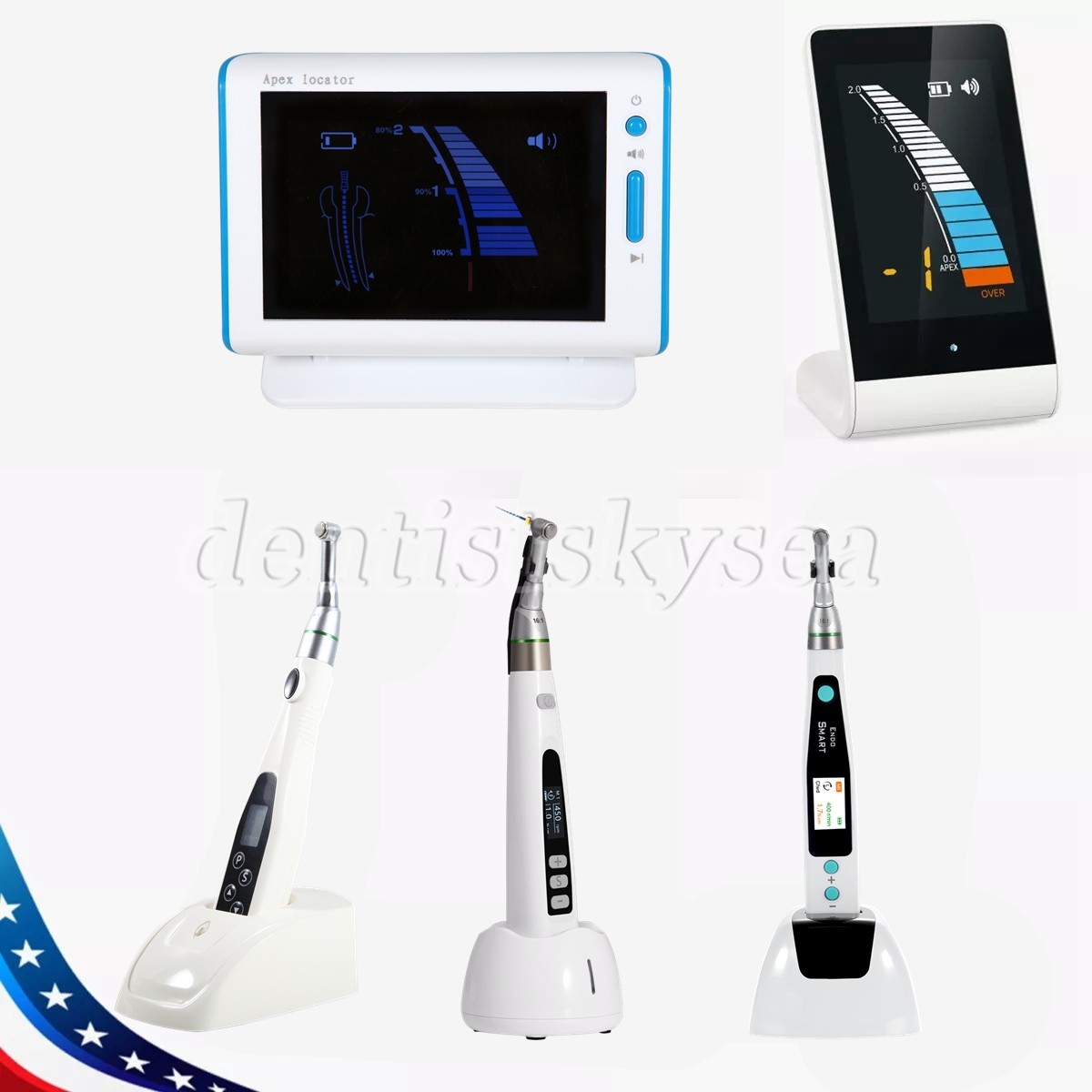 Dental Cordless LED Endo Motor 16:1 /Apex Locator Root Canal Finder SANDENT