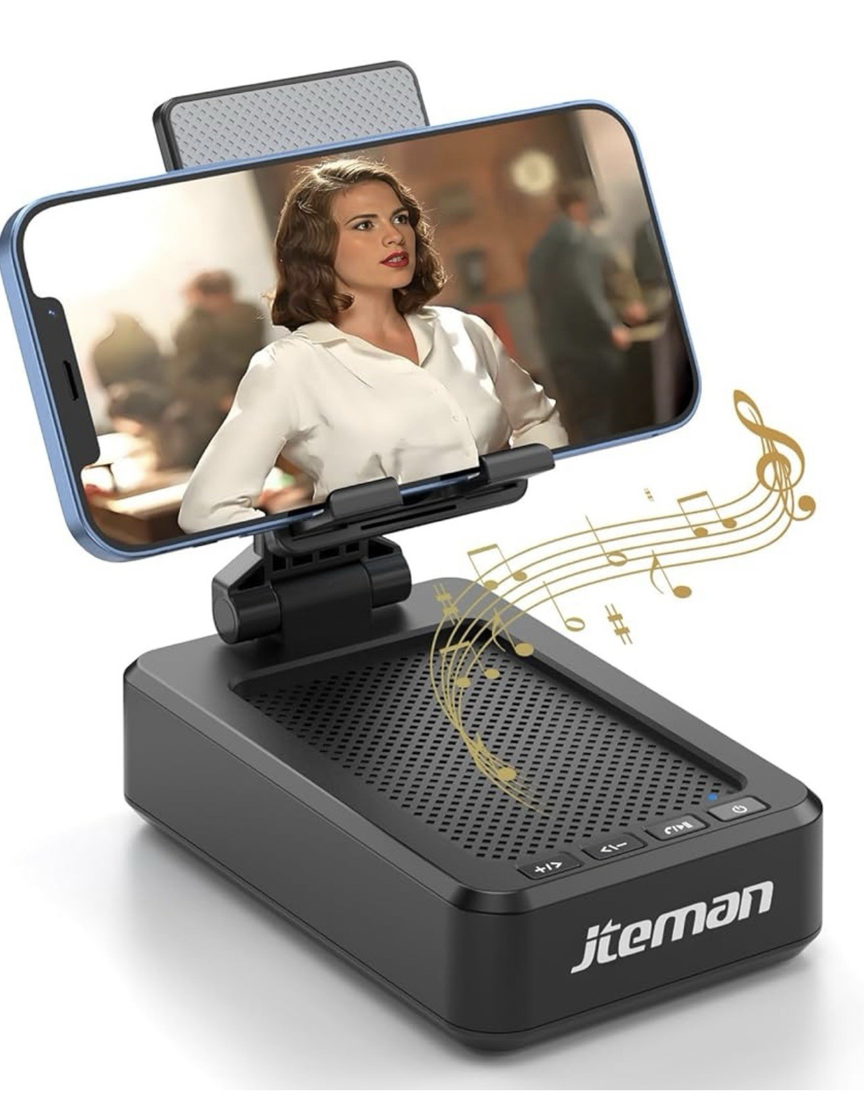 Soporte para teléfono celular, altavoz inalámbrico Bluetooth,base antideslizante