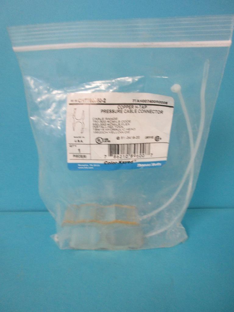 T&B THOMAS & BETTS CHT750350-2  H-Tap 500-750 kcmil YELLOW PERMANENT PIGTAILING