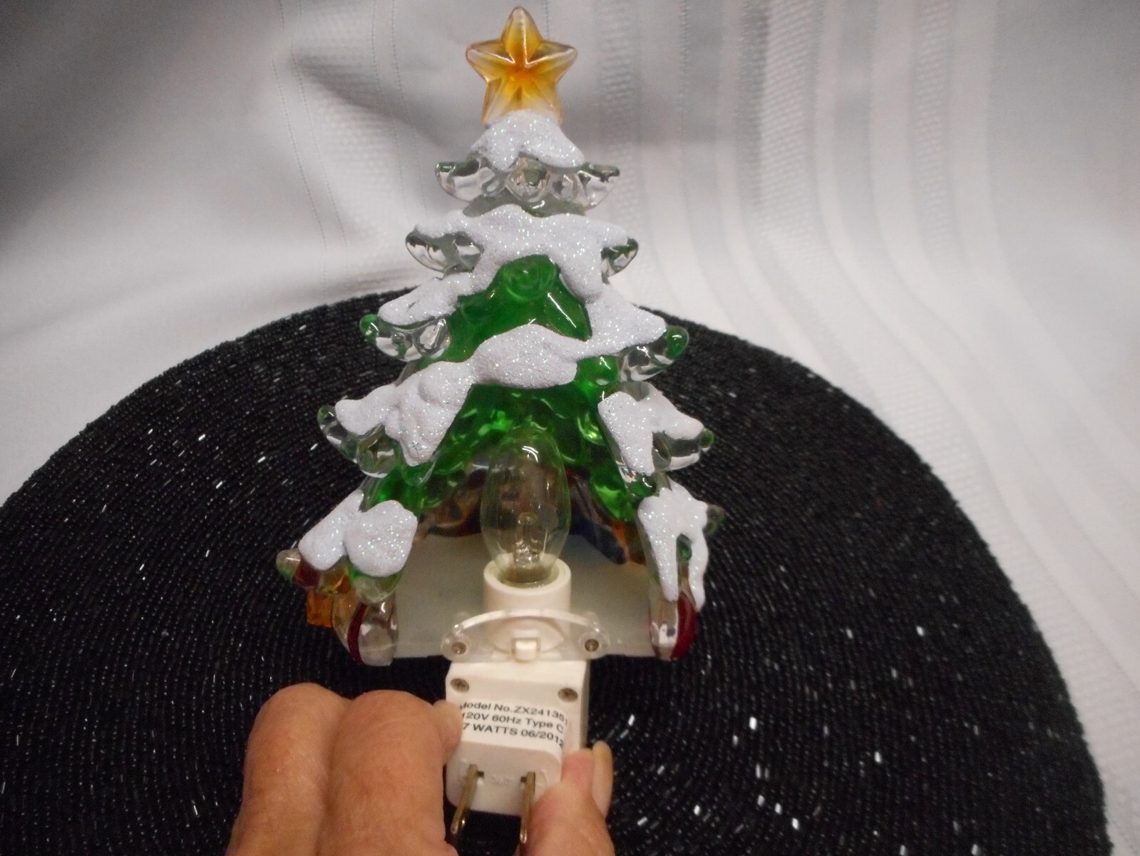Night Light Christmas Tree Night Light Plug in Acrylic