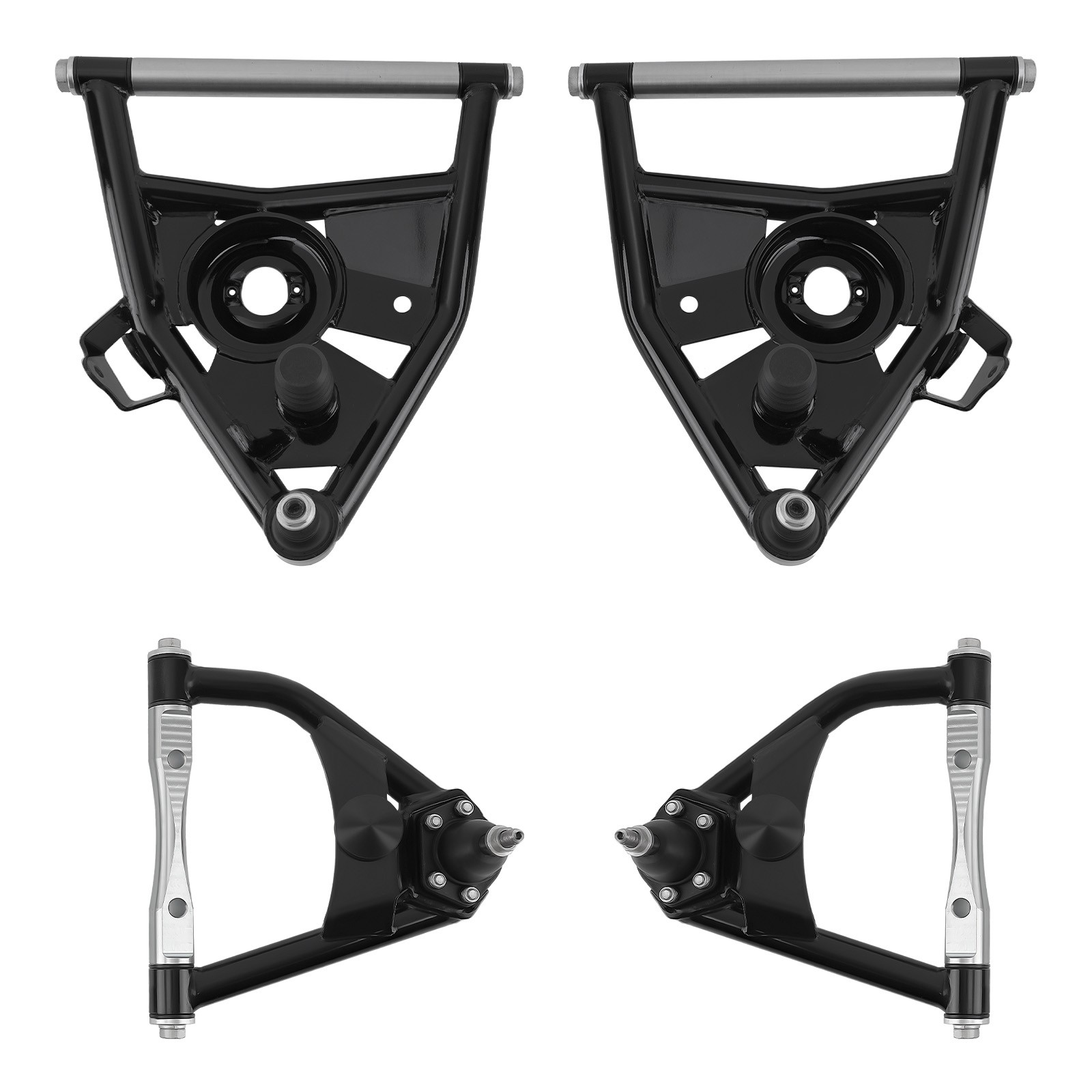 Set of 4 Tubular Control Arms for 1975-1986 Chevrolet C10 Pickup 1963-1970