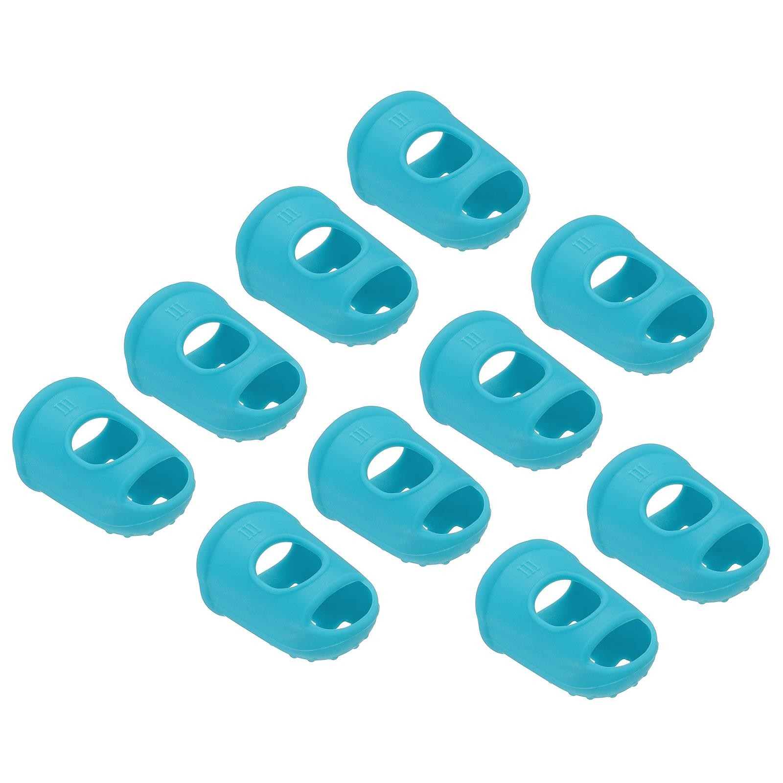 Finger Tips Anti Slip Fingertip, 20 Pack 29mm Silicone Finger Guard, Light Blue