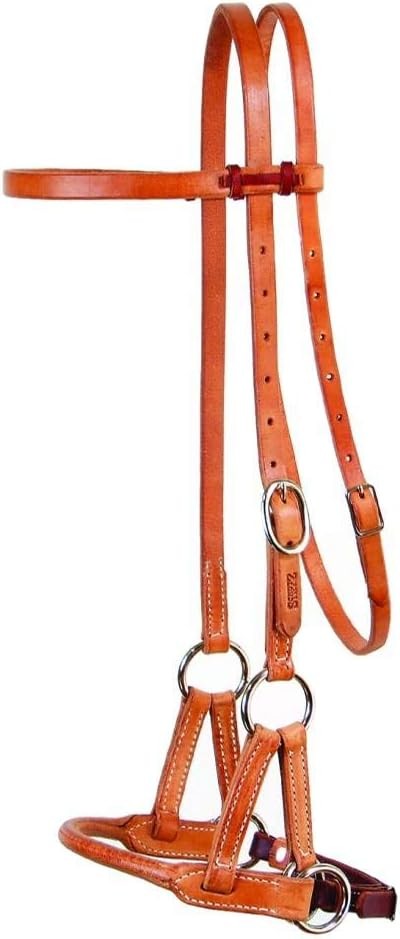 Professional's Choice Round Leather Nose Side Pull
