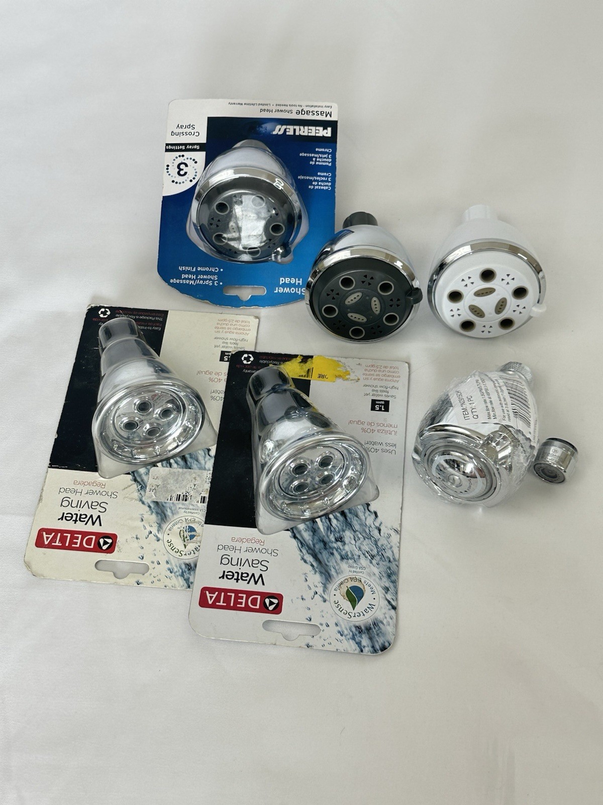 Brand New Lot Of Shower Heads Delta (5) And One Extra Remodel Apartments