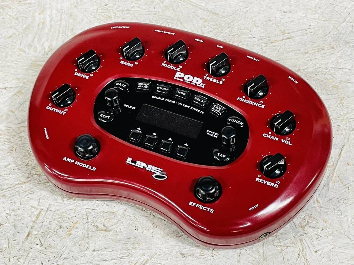 LINE 6 POD XT Multi-Effects Guitar Processor Used