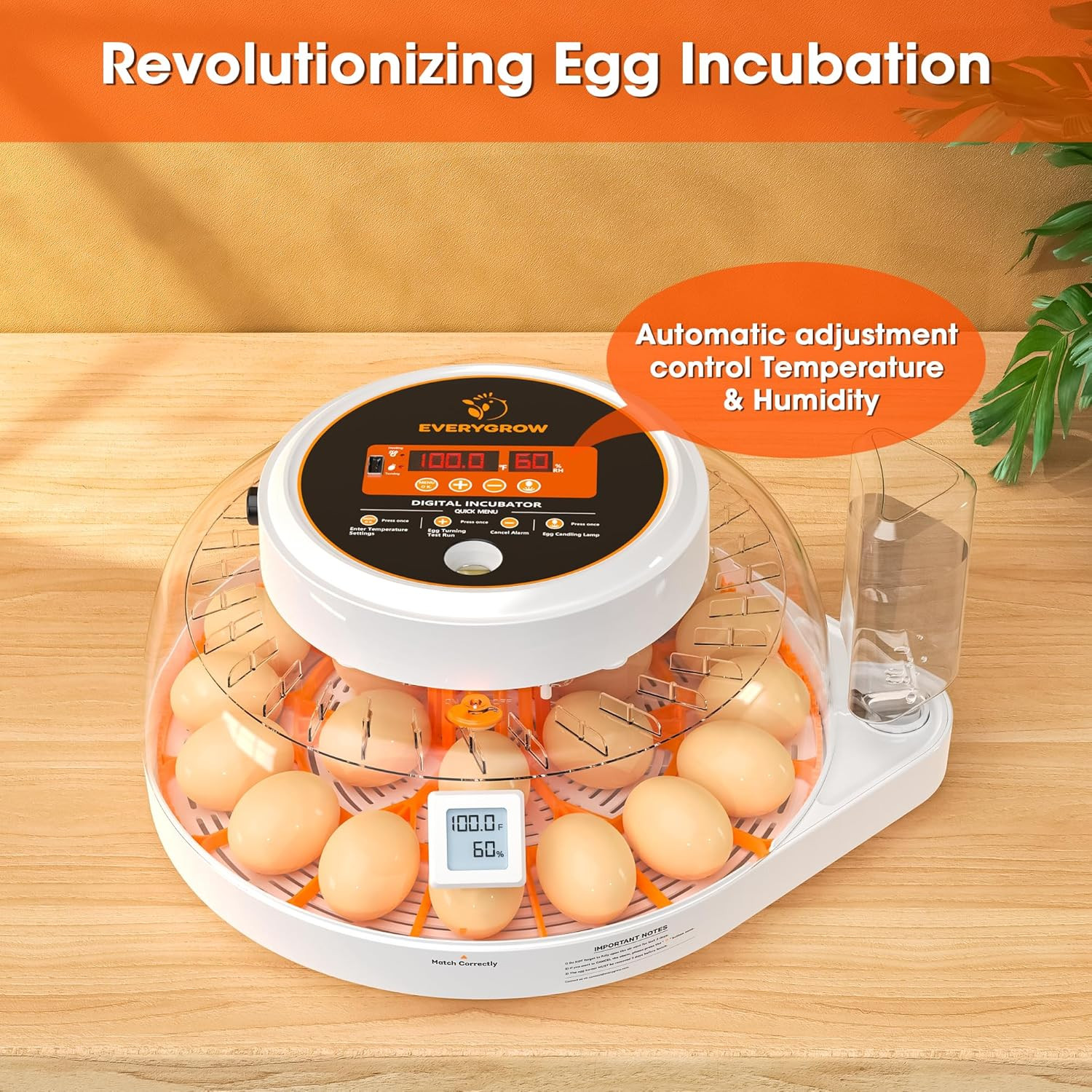Smart 22 Egg Incubator with Auto Turning & Humidity Control for Hatching