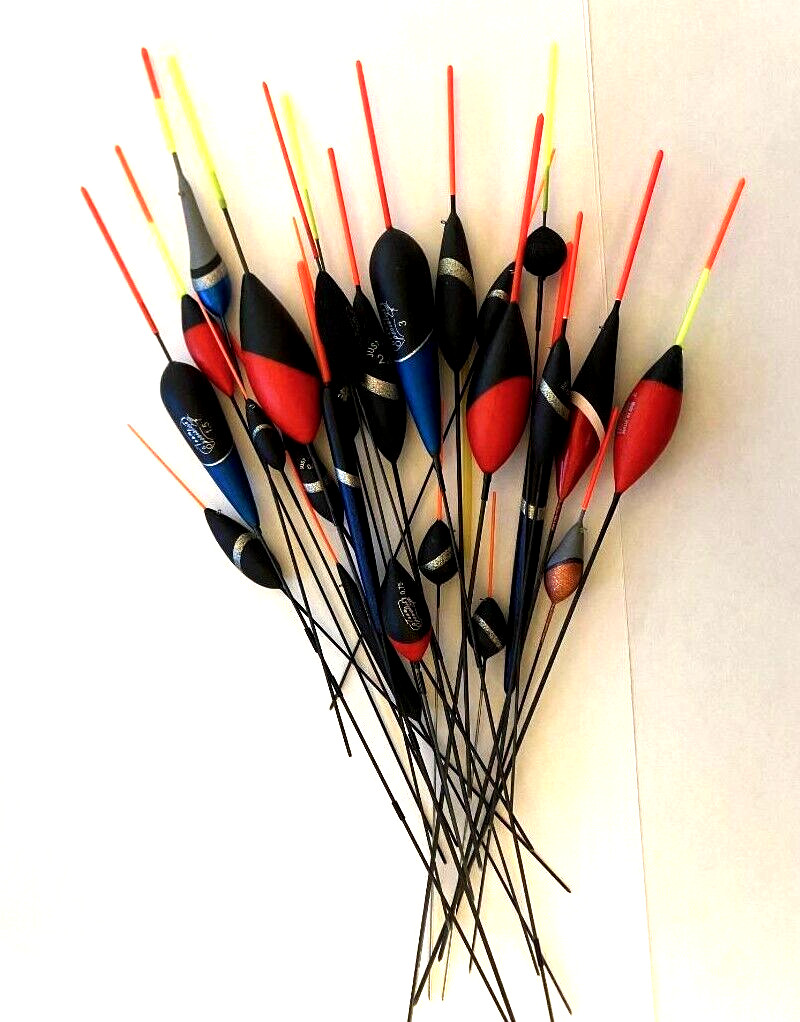 25 Assorted Pole Fishing Floats  Carp, River Lake For Rig making etc    MAX25
