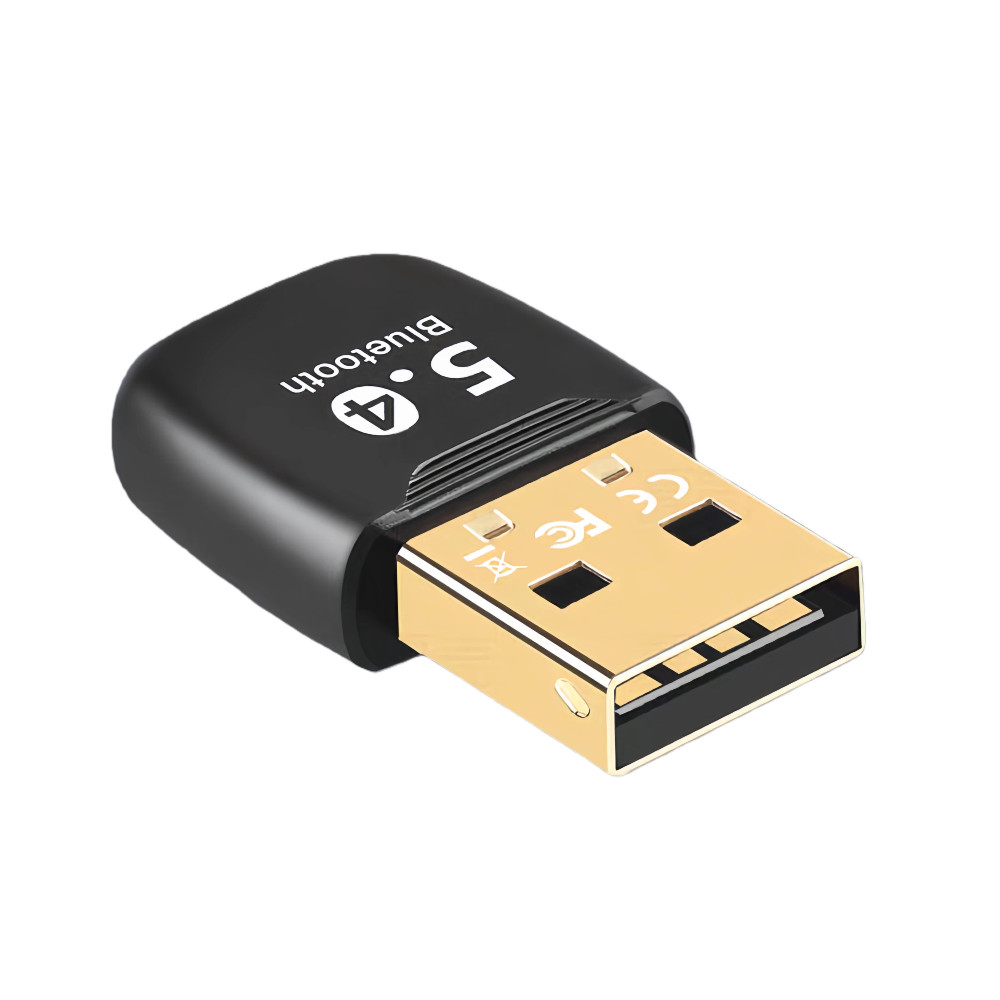 Compact Bluetooth 5.4 USB Adapter - Wireless for PC Speaker Mouse Keyboard