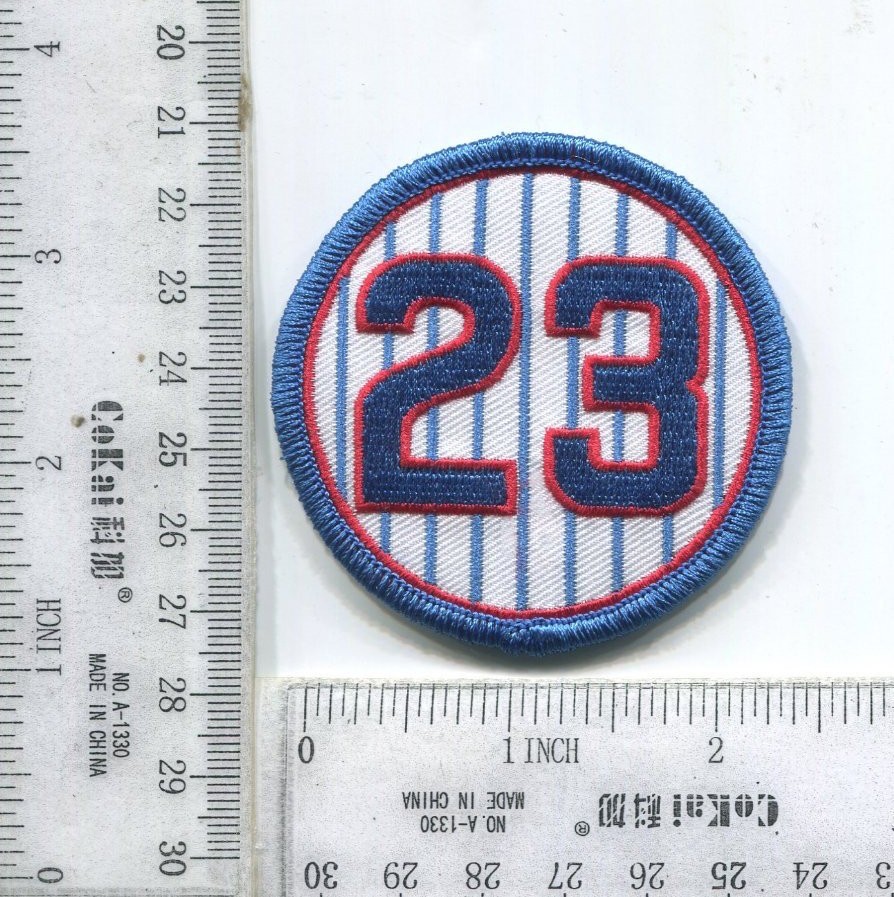 New Chicago Cubs Ryne Sandberg 2 1/2 / 2.5 inch Iron on 23 Jersey Patch