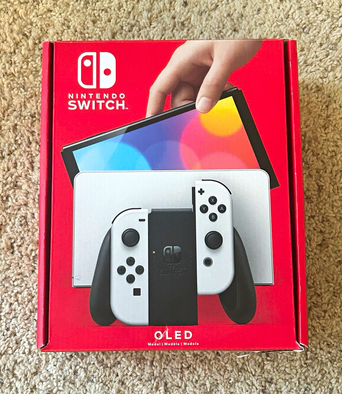 Nintendo Switch OLED Model Bundle w/ Dock Joy-Con Grip HDMI AC + Games