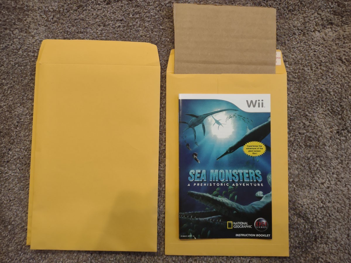Wii Sea Monsters Prehistoric Adventure Game Manual Instructions Booklet ONLY**