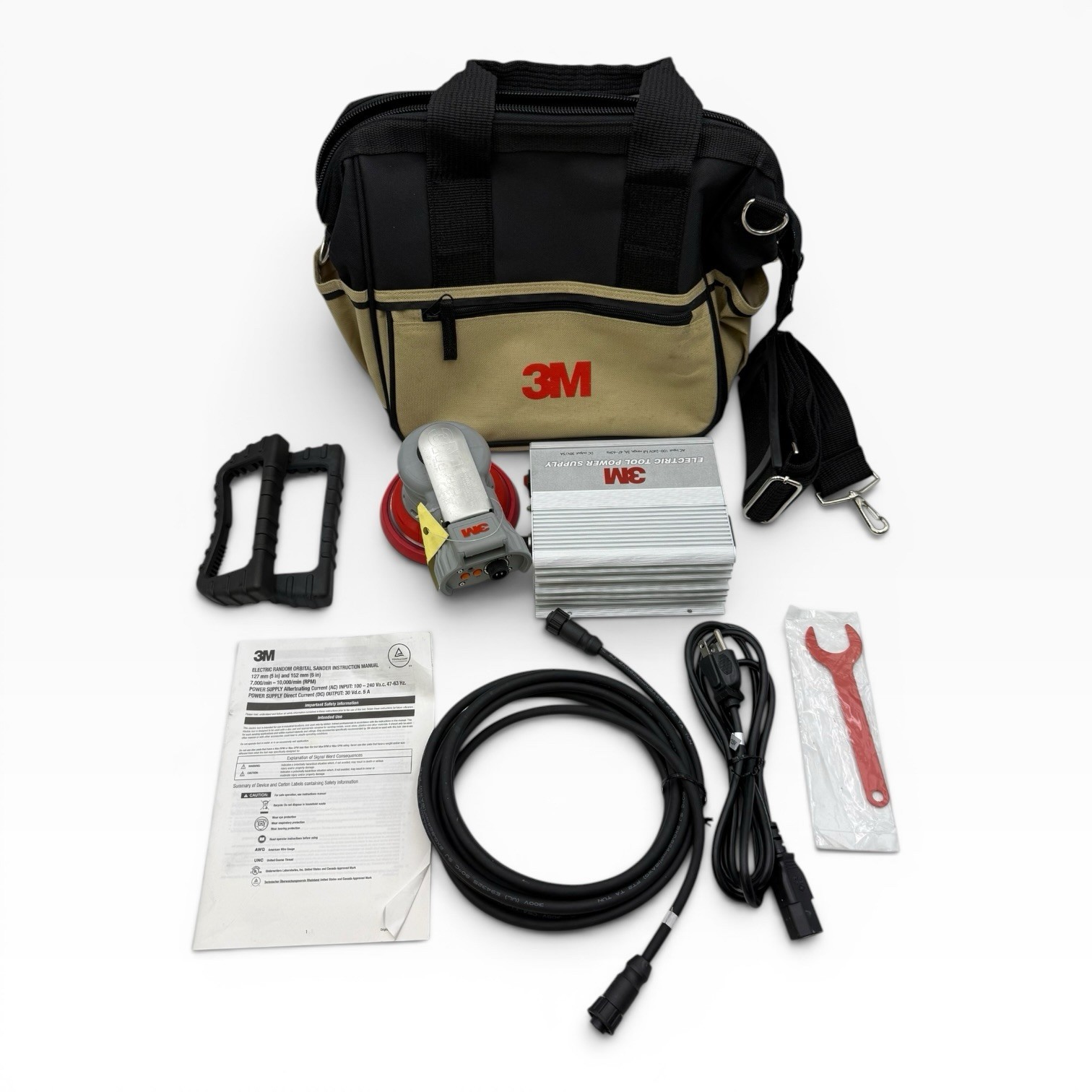 3M 5 in - Non Vacuum - 3/16 in Orbit - Electric Random Orbital Sander Kit 28524