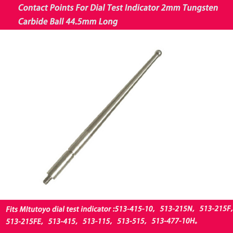 Contact Points Dial Test Indicator2mm Carbide Ball Tips Mitutoyo513-215N513-215F