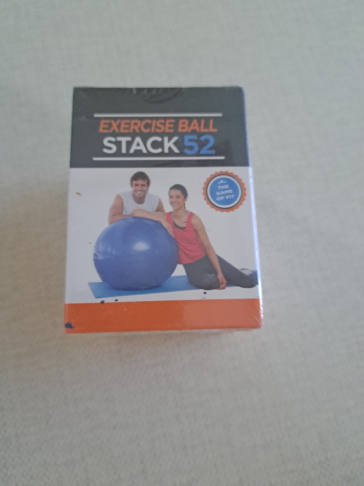 4 X Set Stack 52 Exercise Ball Fitness Cards. Swiss Ball Workout