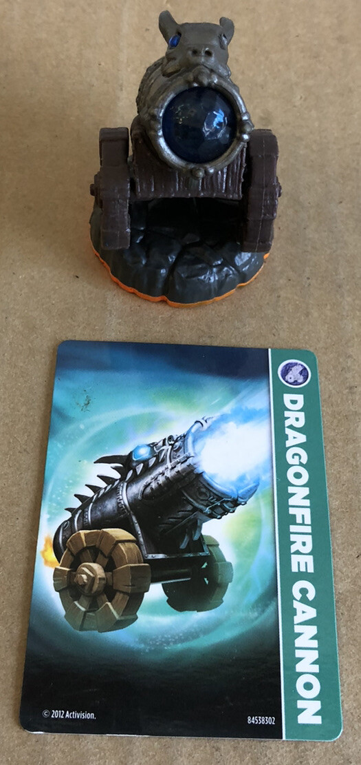GOOD SHAPE Skylanders Giants: Dragonfire Cannon Loose With Card FAST SHIP
