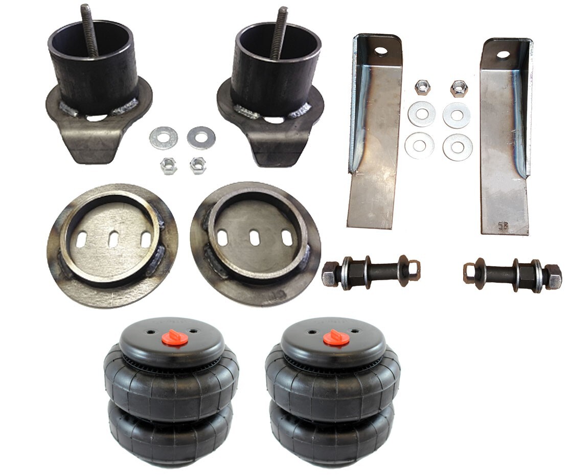 Mustang II Front 2500 Bags and Brackets with Shock Relocator