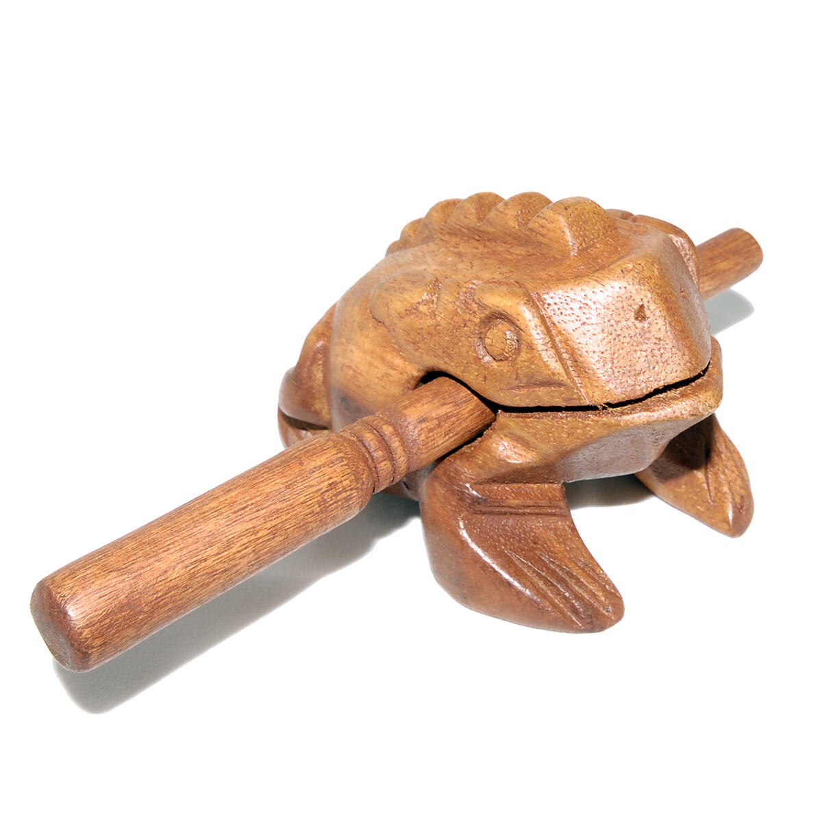 Wooden Croaking Frog Guiro - 4in
