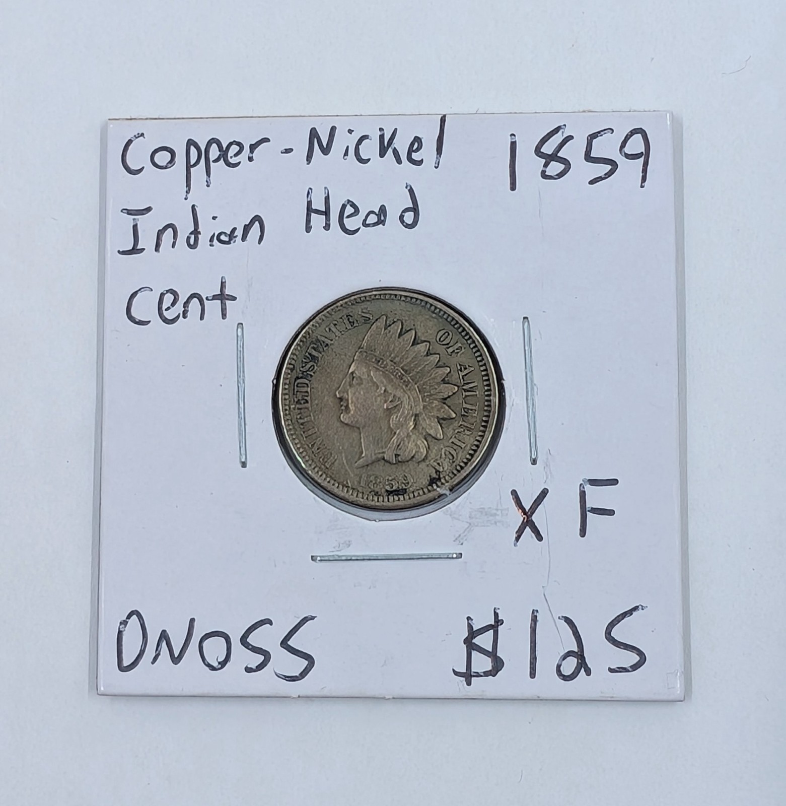 1859- Indian Head Cent- XF