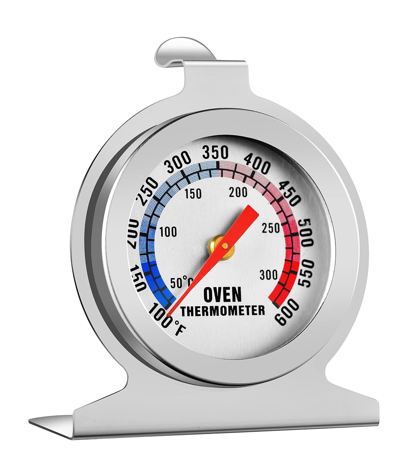 In Oven Thermometer for Grill Smoker BBQ 50-300°C/100-600°F, Instant Read Precis