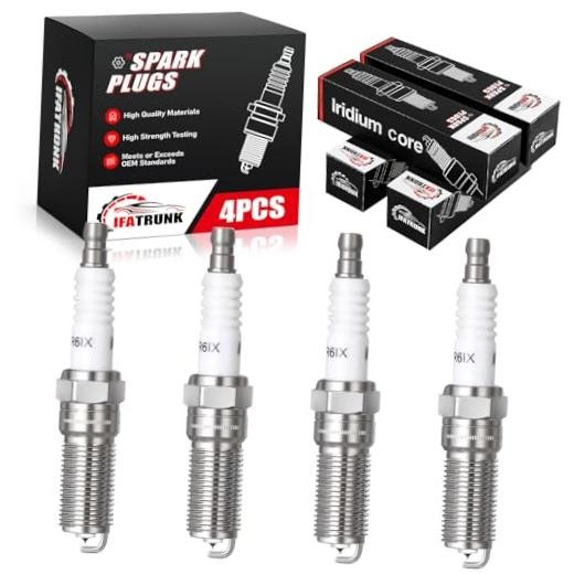 Iridium Spark Plugs 4 Pack LTR6IX Compatible with Ford Escape Explorer Edge
