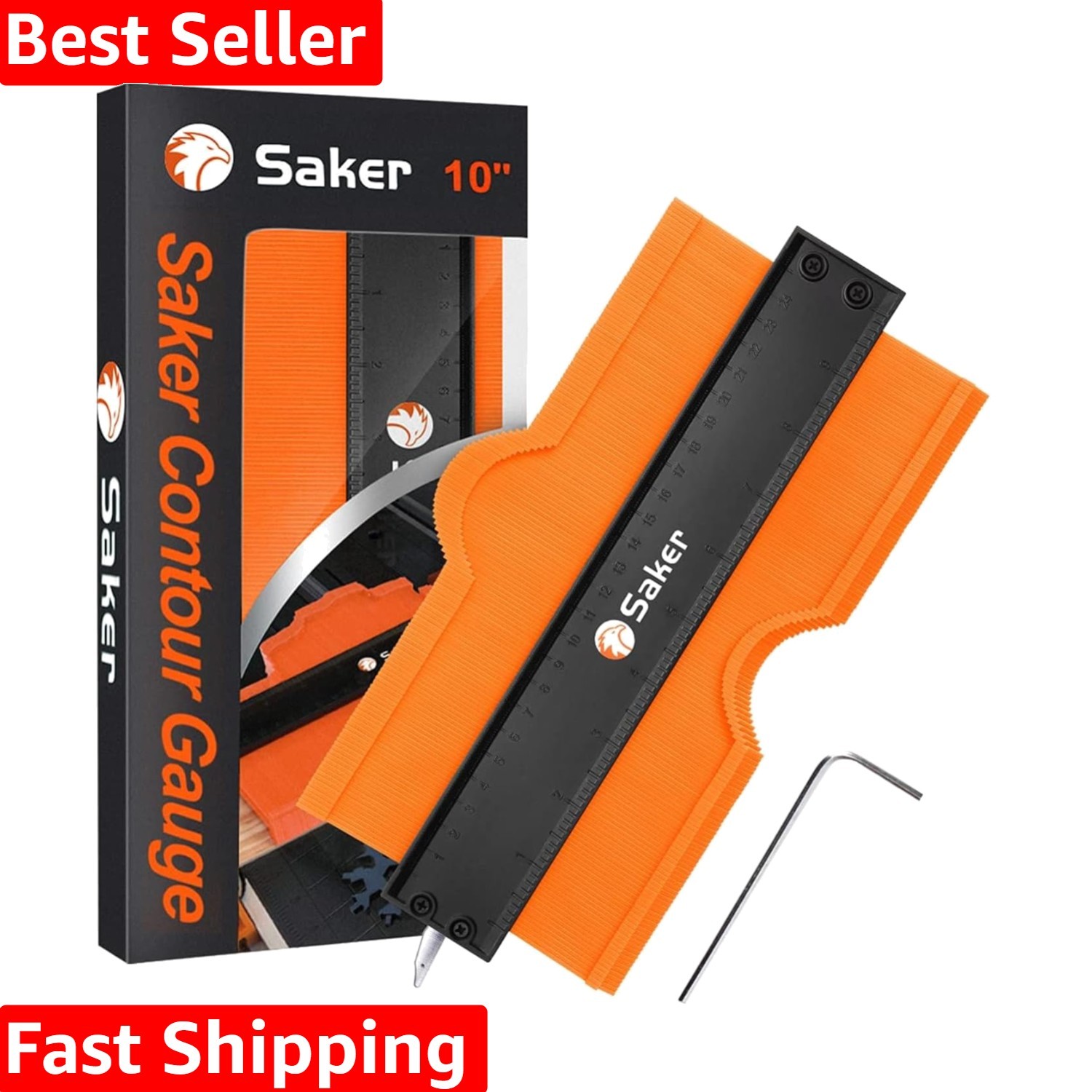 Portable Contour Gauge for Precise Measurements - Essential Woodworking Tool