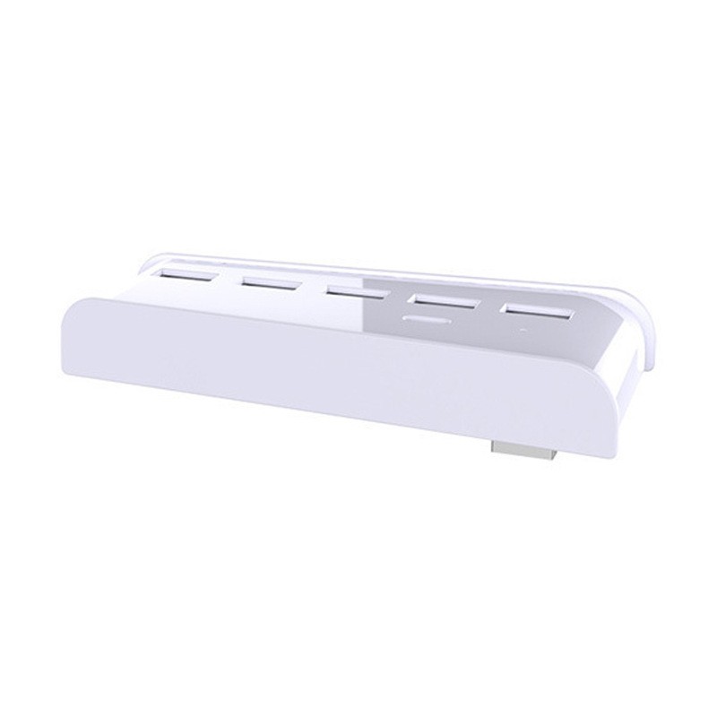 White 6-Port Extend USB Hub Adapter Splitter For Sony PS5 PS4 Pro Game Console D