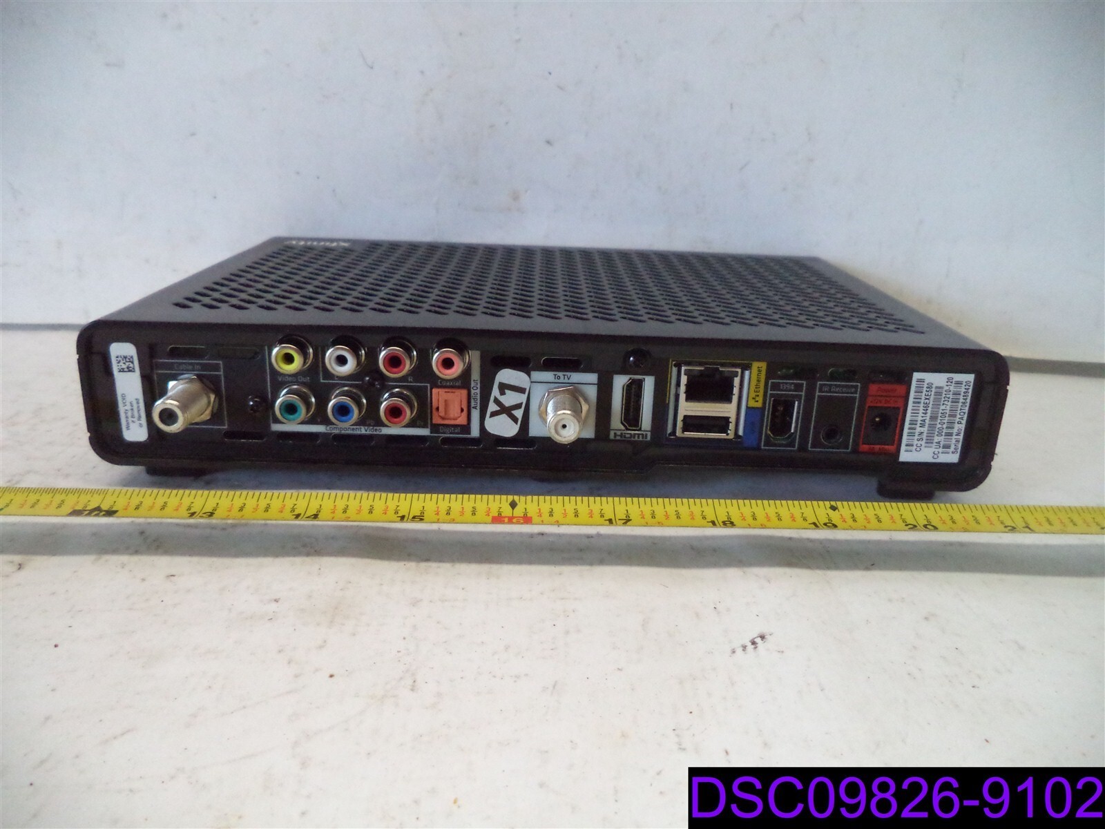BOX ONLY/NO CORDS Xfinity Comcast Cable Box Model PR150BNM