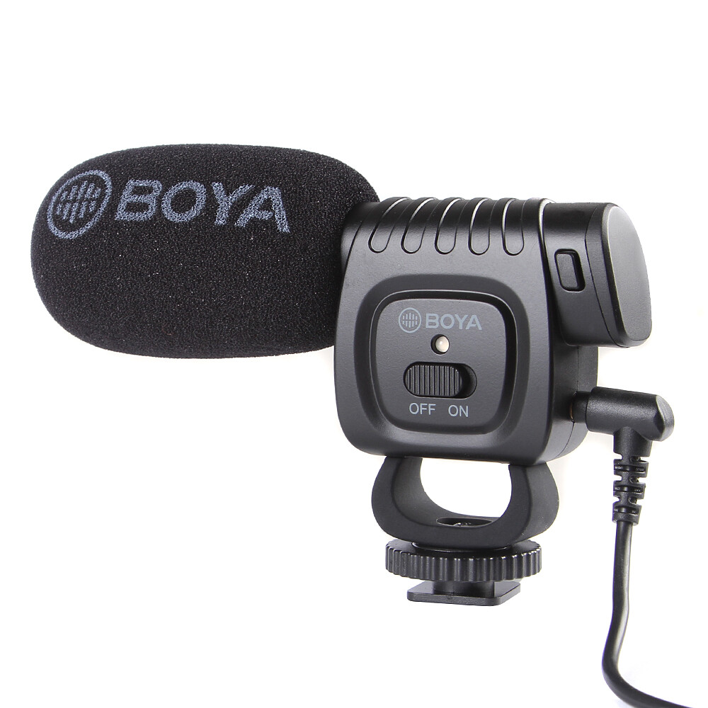 BOYA Compact Cardioid Direction Condenser Microphone&TRS TRRS Audio 3.5mm Cord