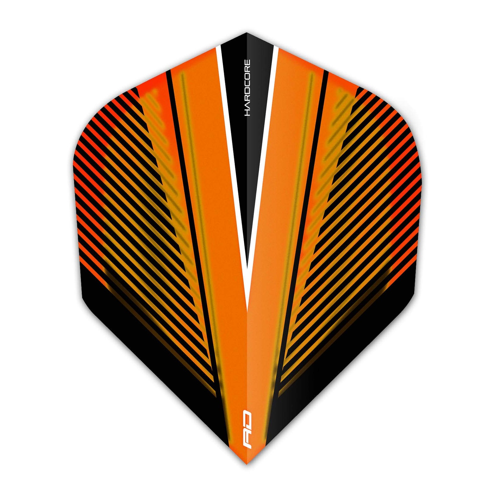 RED DRAGON Hardcore Radical Orange V Extra Thick Standard Dart Flights