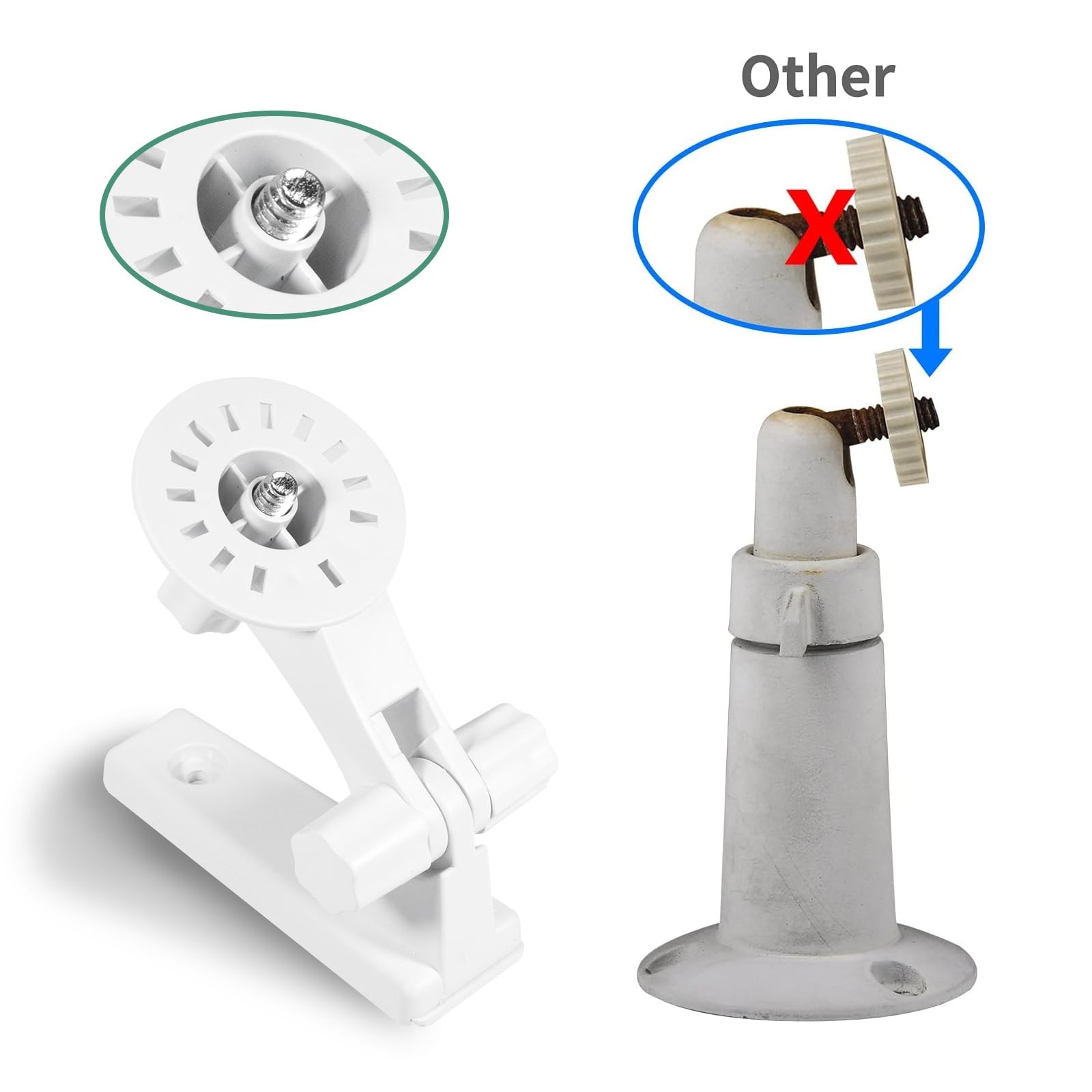 VIIVRIA 2-Pack Wall Mount, Specially Designed for Wyze Cam Pan V3, 180° white