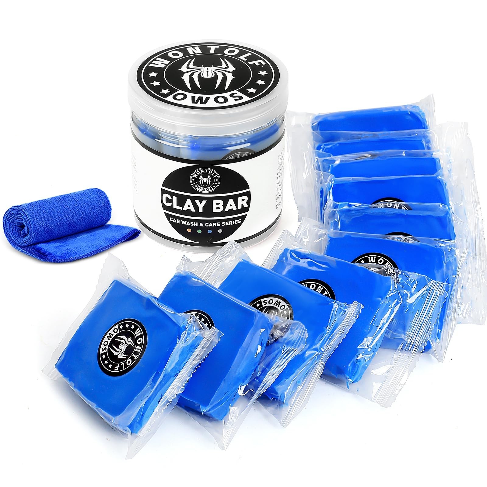 Wontolf 10 Pack Clay Bars Auto Detailing Premium Grade Magic Clay Bar Kit Car...