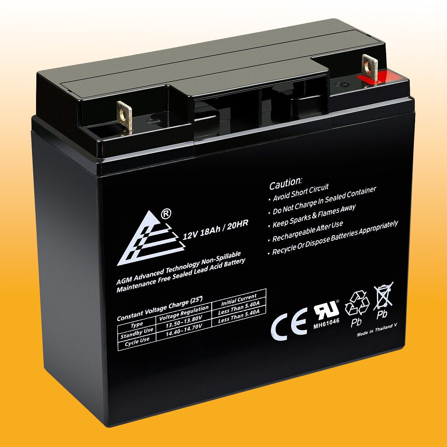 12V 18AH SLA Replacement Battery for Pride Mobility Revo Scooter