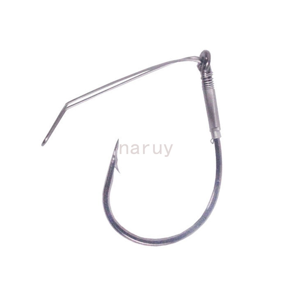 50 Pack Weedless Wacky Rig Hooks Bass Fishing Hooks for Wacky Rigging Worm Lure