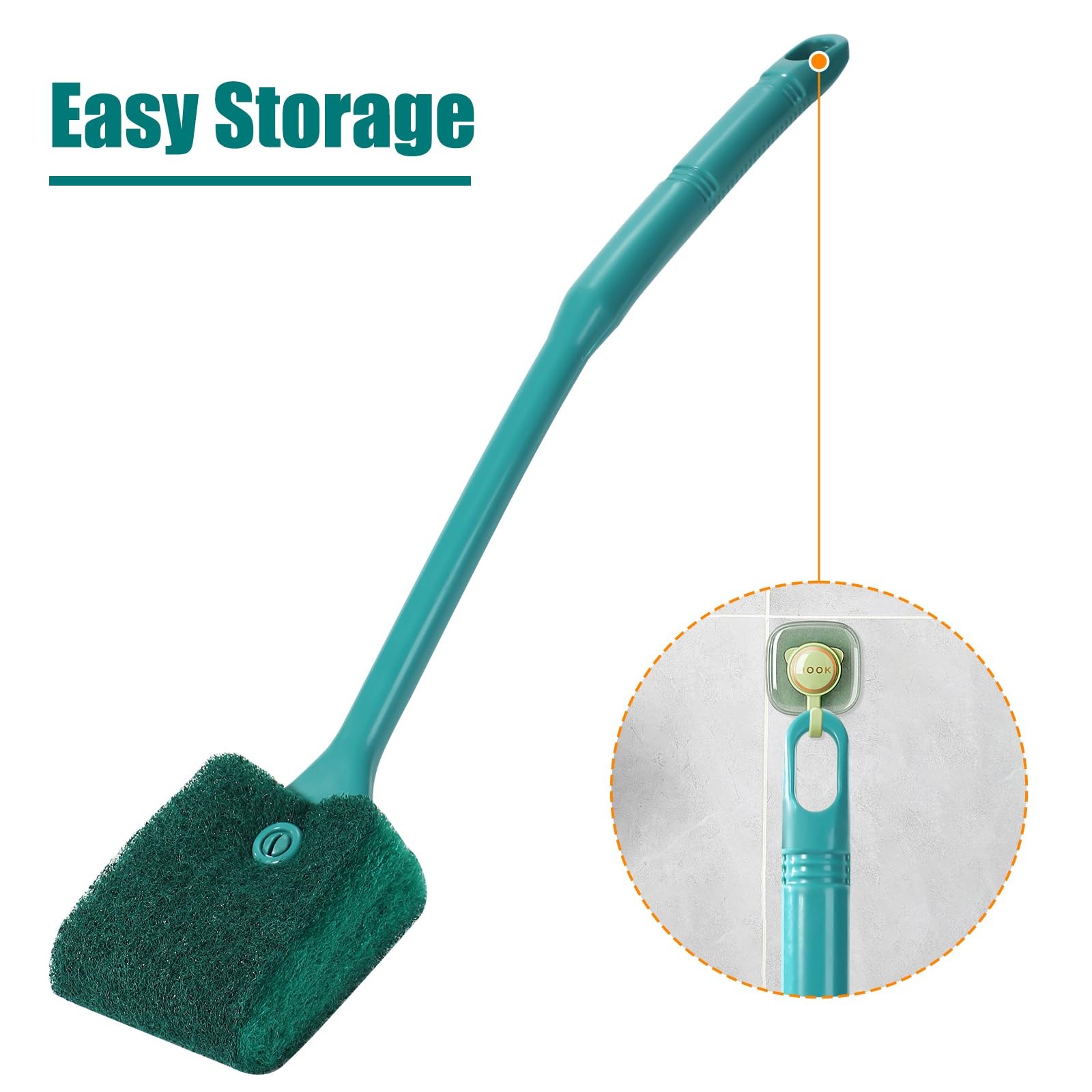 Aquarium Double Sided Sponge Cleaning Brush Scrubber Algae Scraper Cleaner