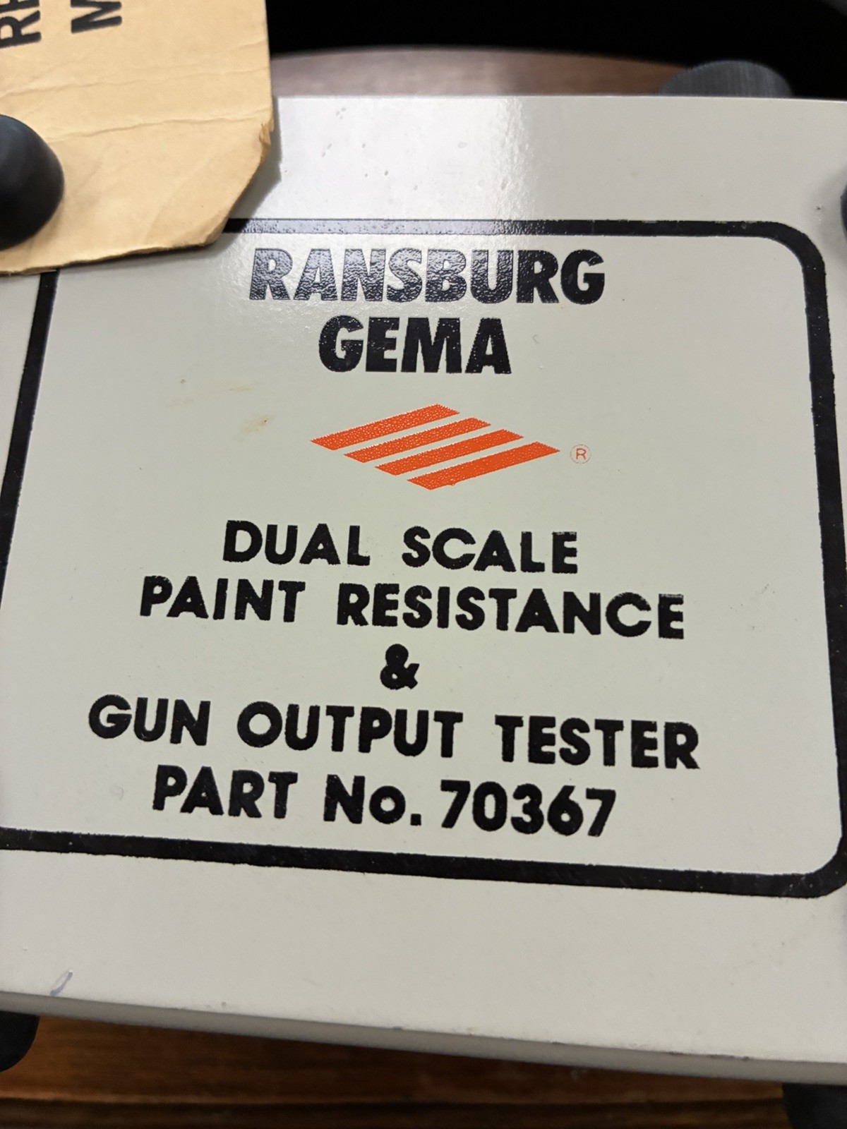 Randsburg GemaDual Scale Paint Resistance Gun Output Tester