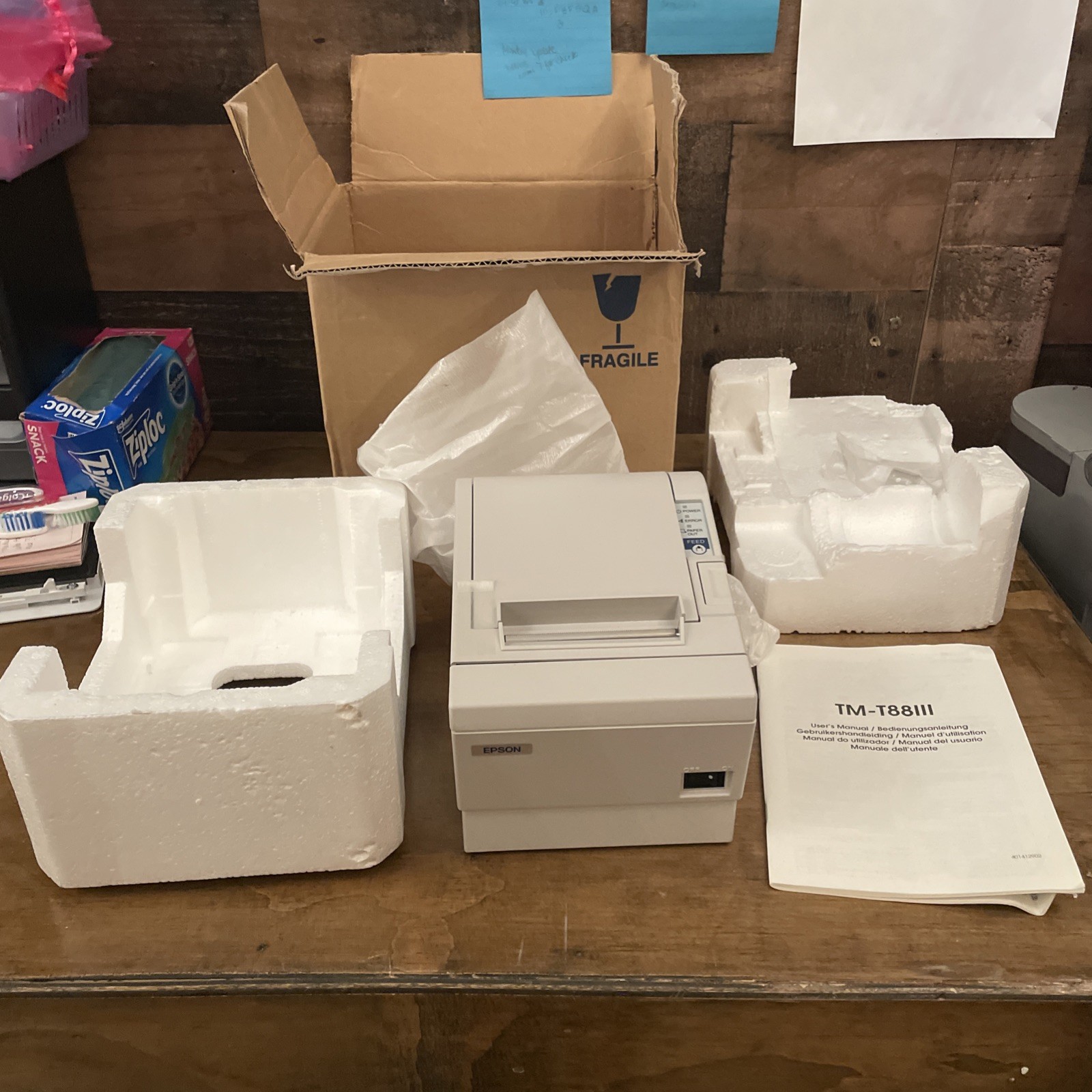 Thermal Printer TM-T88III, Open Box. No Power Supply.