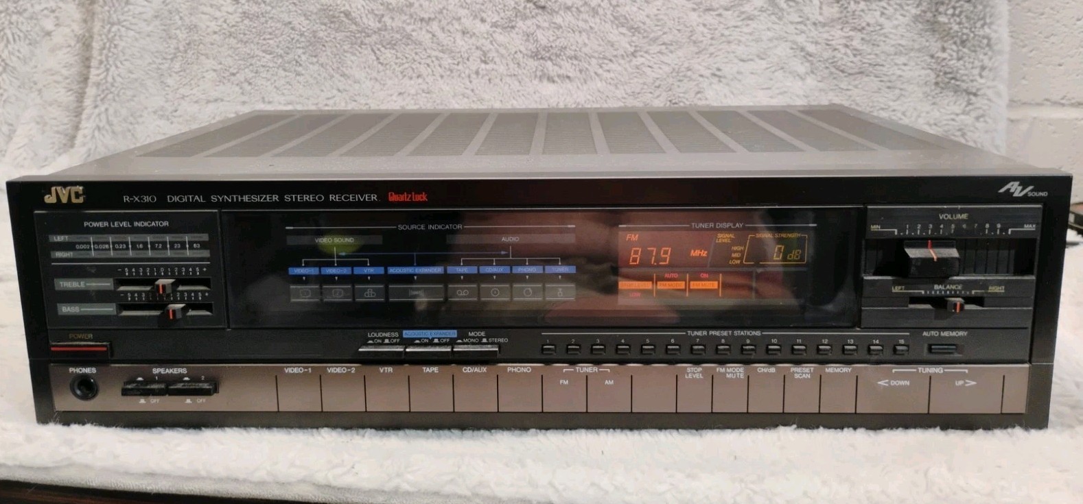 Vintage JVC R-X310 Digital Synthesizer Stereo Receiver AM/FM Tested And Working
