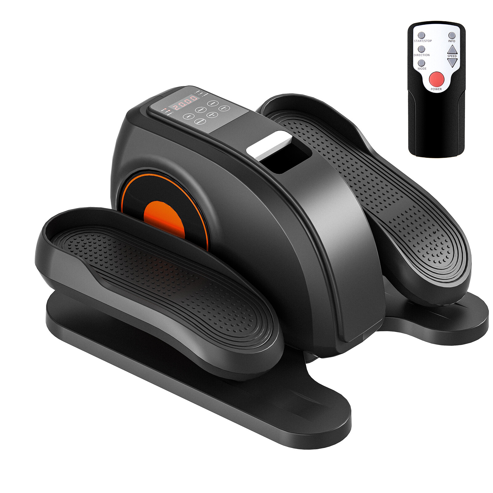 Elliptical Machine Adjustable Speed Under-Desk Portable Mini Pedal Exerciser