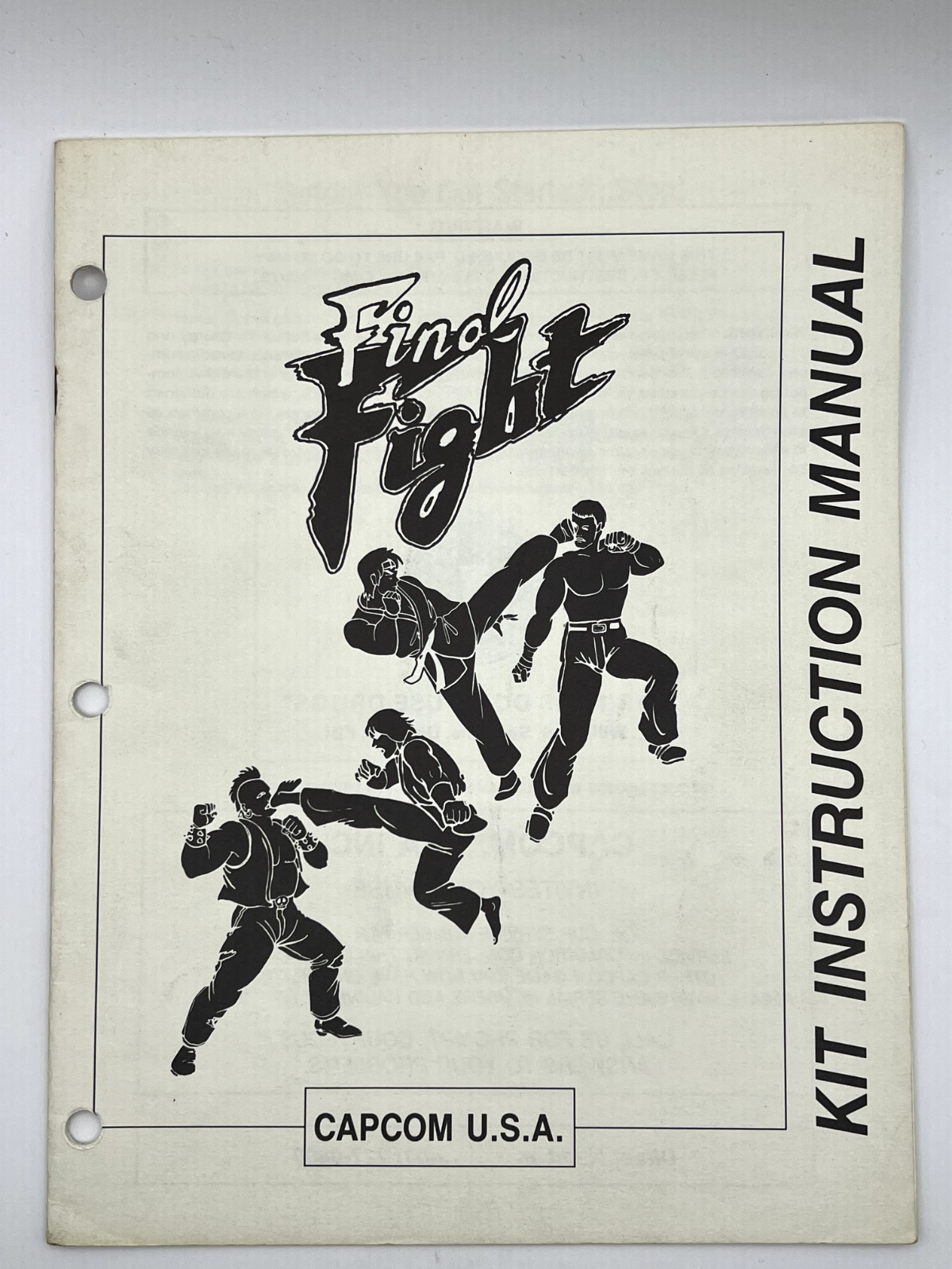 Final Fight Arcade Kit Instruction Manual Arcade.
