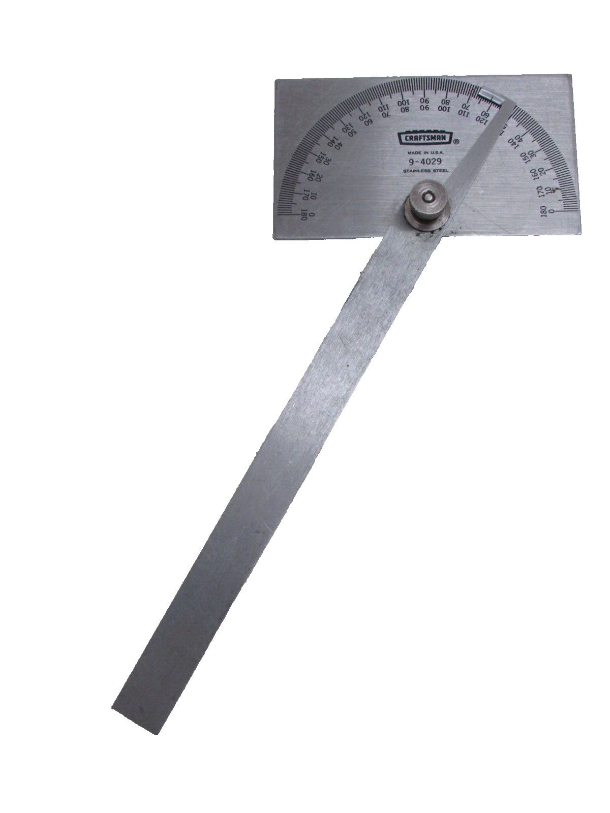 CRAFTSMAN PROTRACTOR, No. 4029, & 6” DEPTH ANGLE GAGE No. 40442, USA