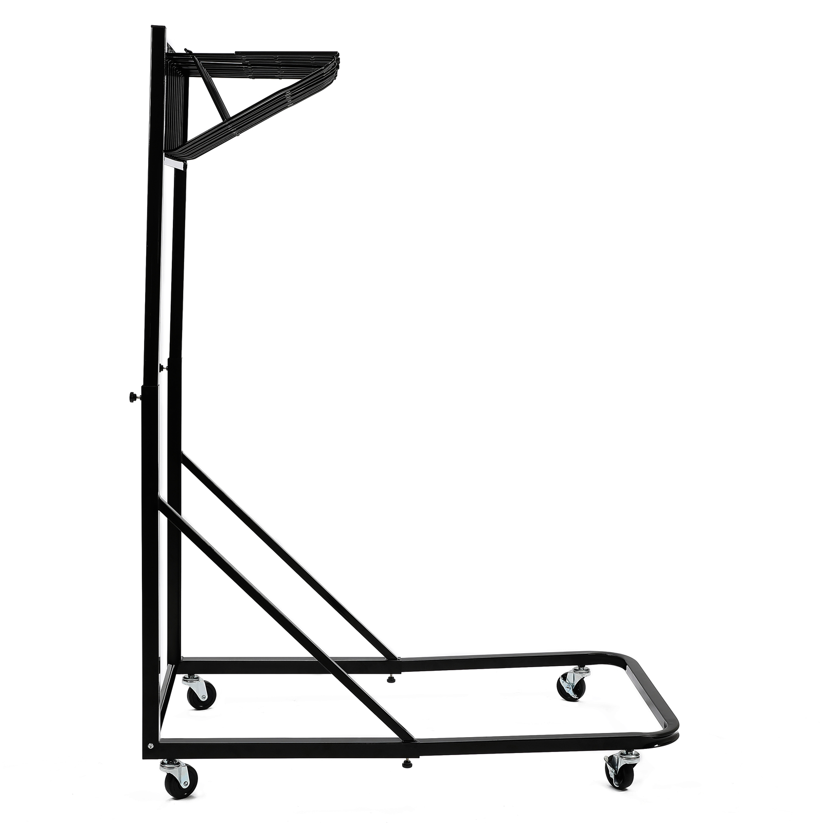 Mobile Blueprint Holder Storage Rack Hanging Poster Display w/12 Bracket 240 lbs