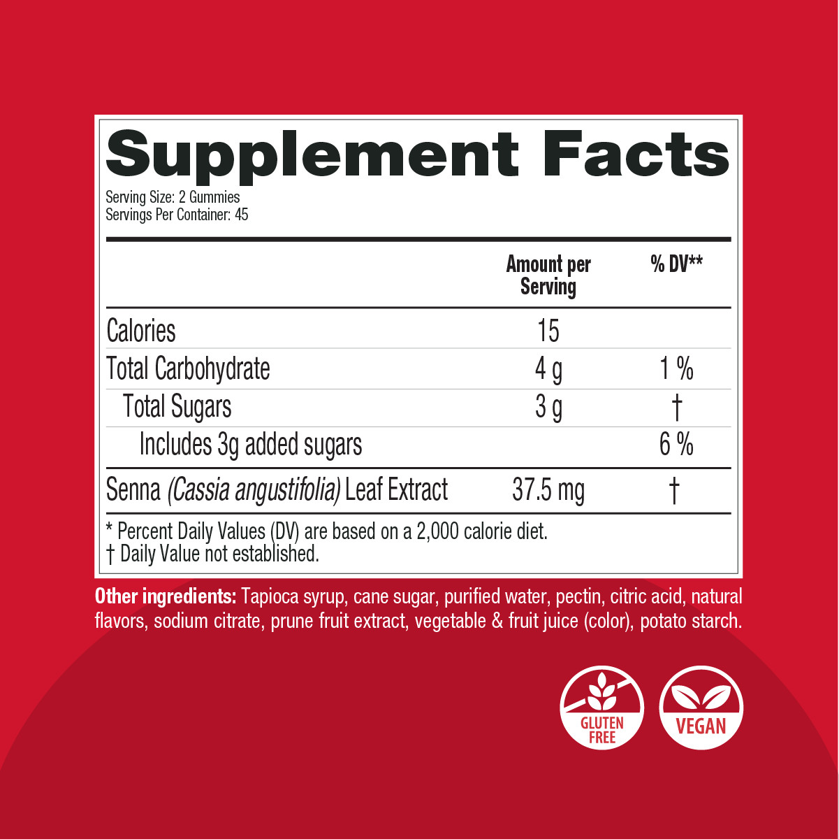 Prunelax Ciruelax Laxative Regular Strength Chewable Gummies for Constipation -