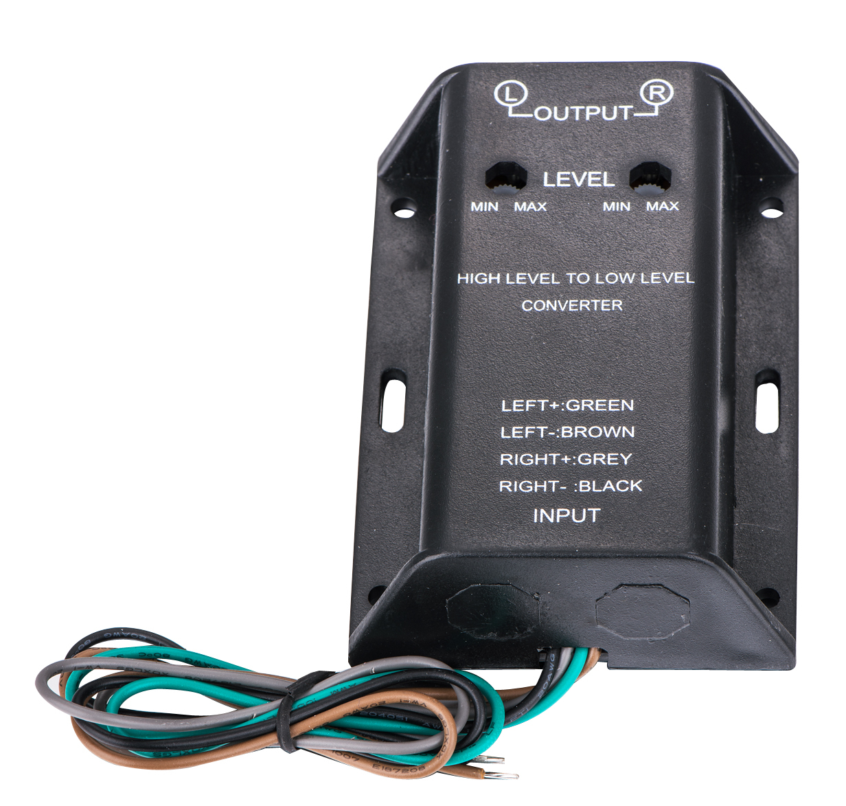Universal New Line Level Converter High To Low Speakers To RCA AD-105A